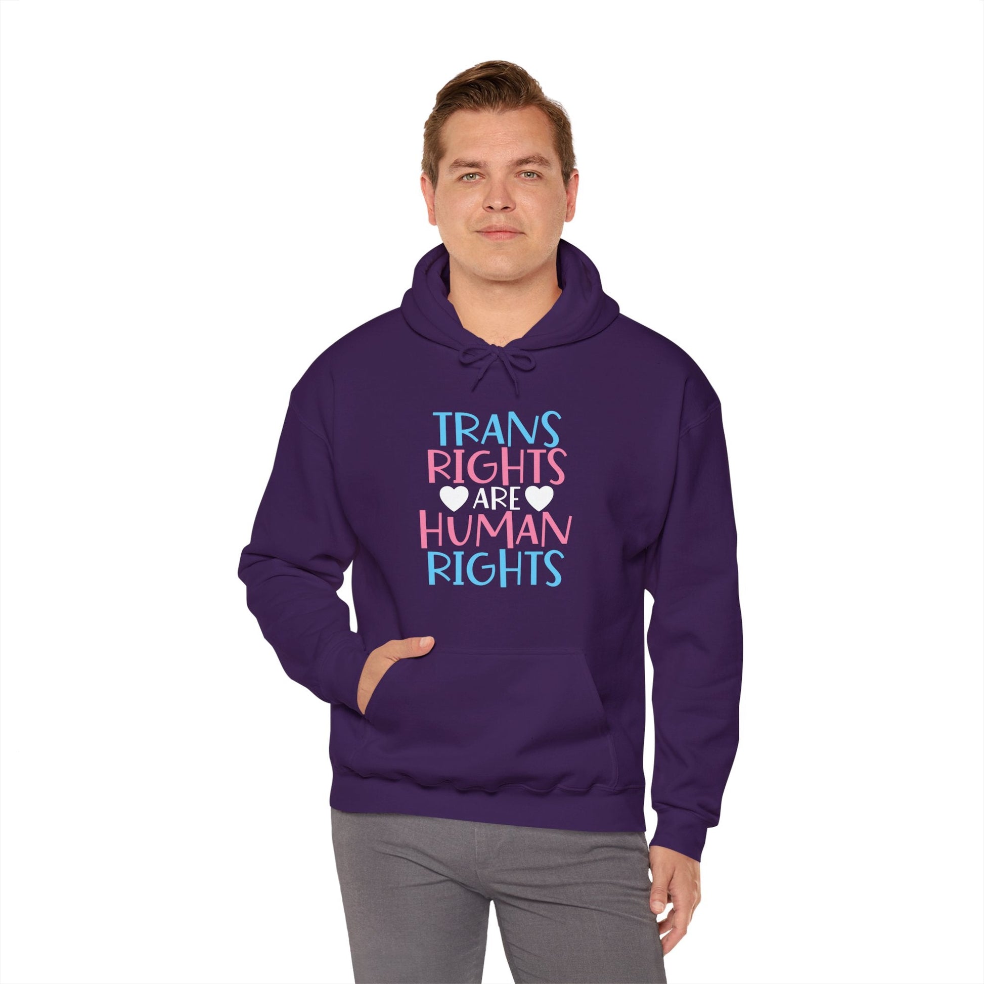 Trans Rights are Human Rights Hoodie - Hoodie - The Lucky Wombat