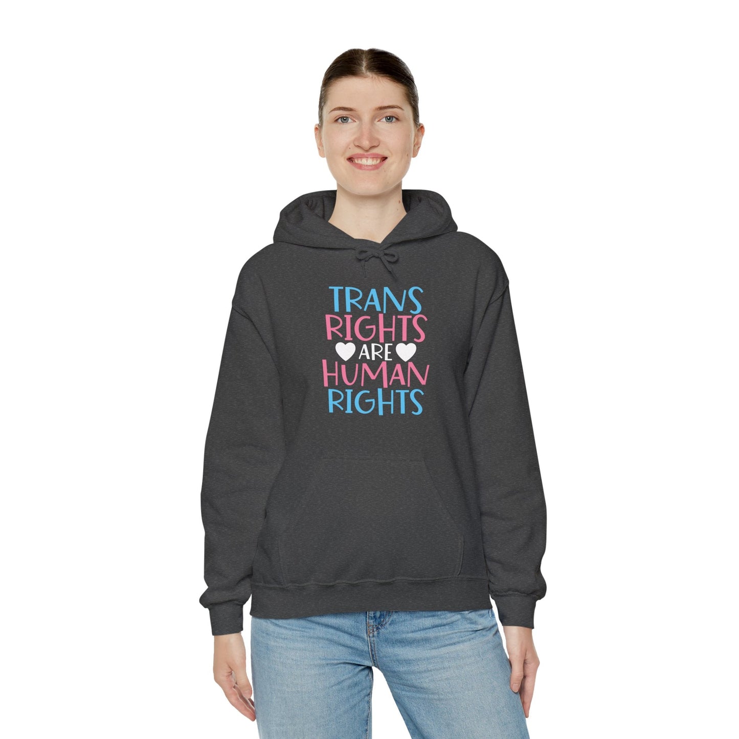 Trans Rights are Human Rights Hoodie - Hoodie - The Lucky Wombat