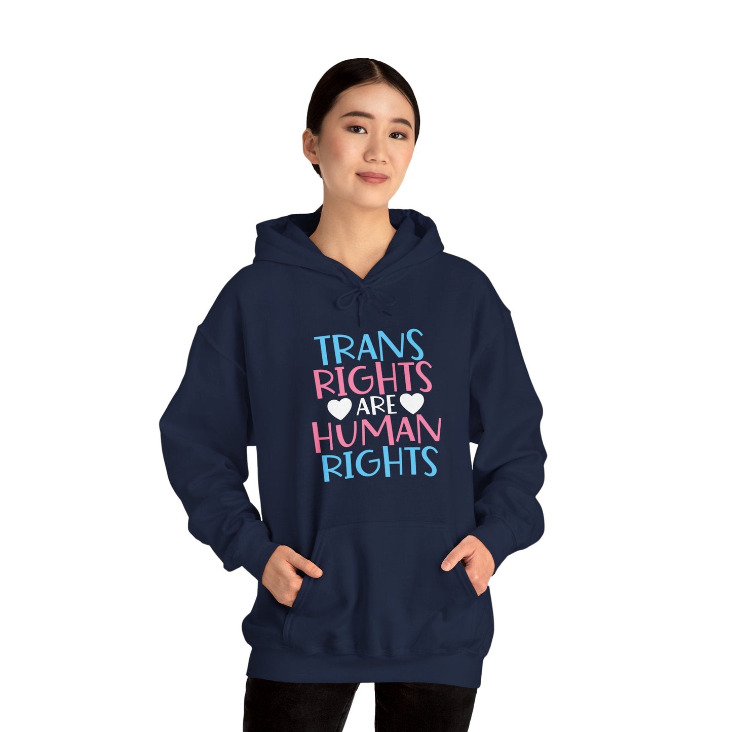 Trans Rights are Human Rights Hoodie - Hoodie - The Lucky Wombat
