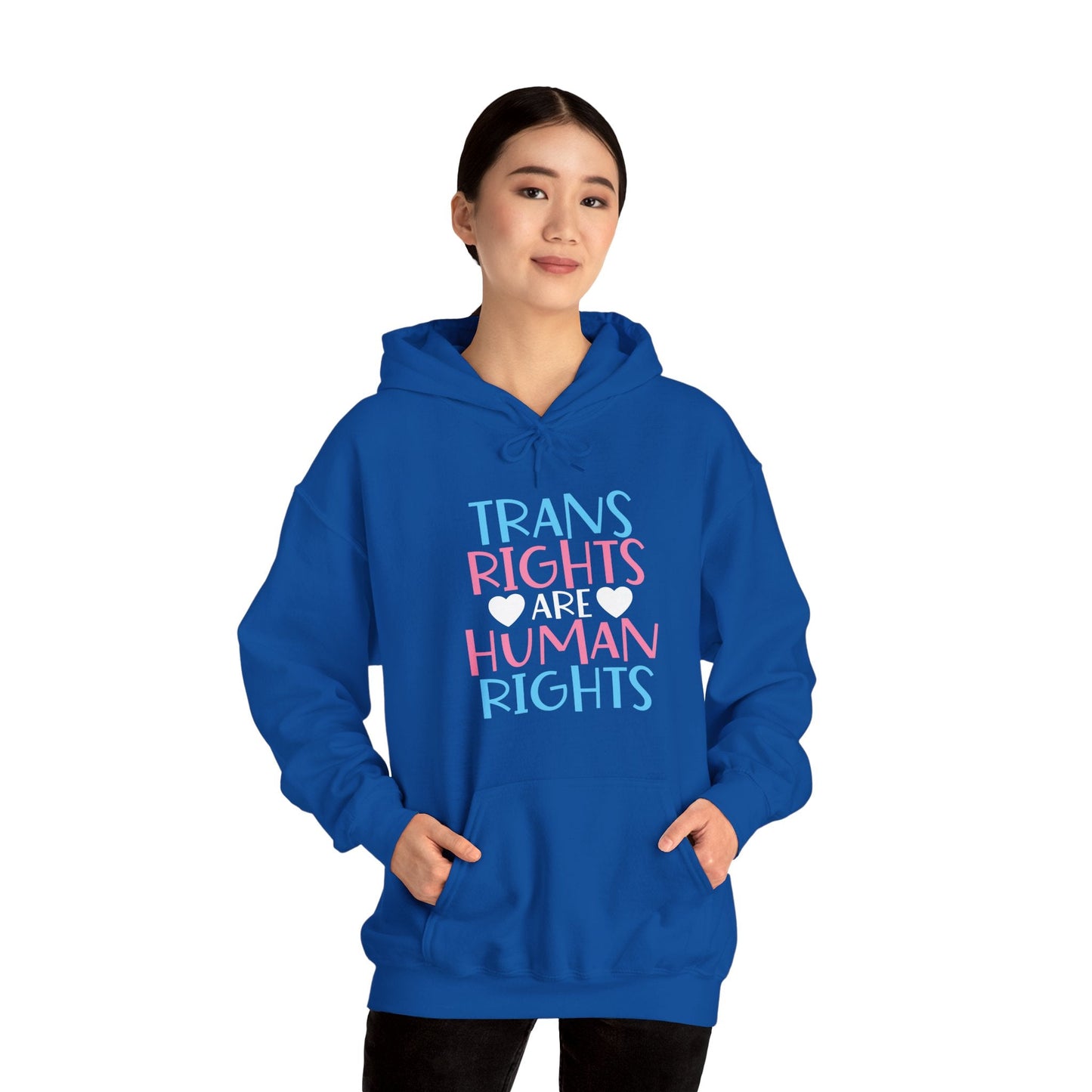 Trans Rights are Human Rights Hoodie - Hoodie - The Lucky Wombat