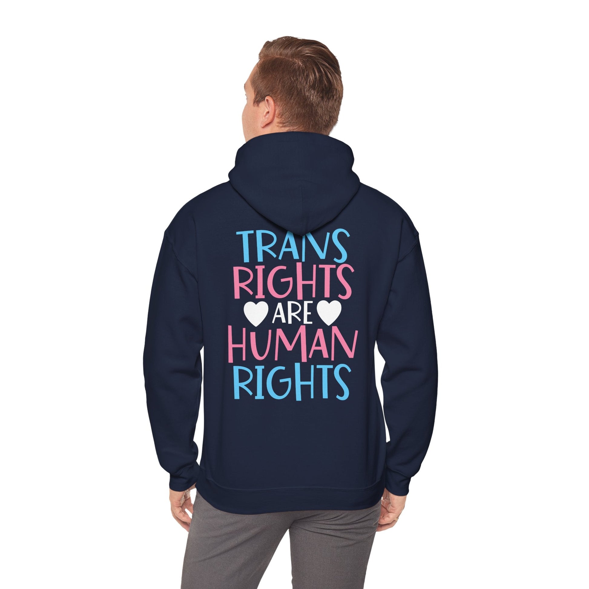 Trans Rights are Human Rights Hoodie - Hoodie - The Lucky Wombat