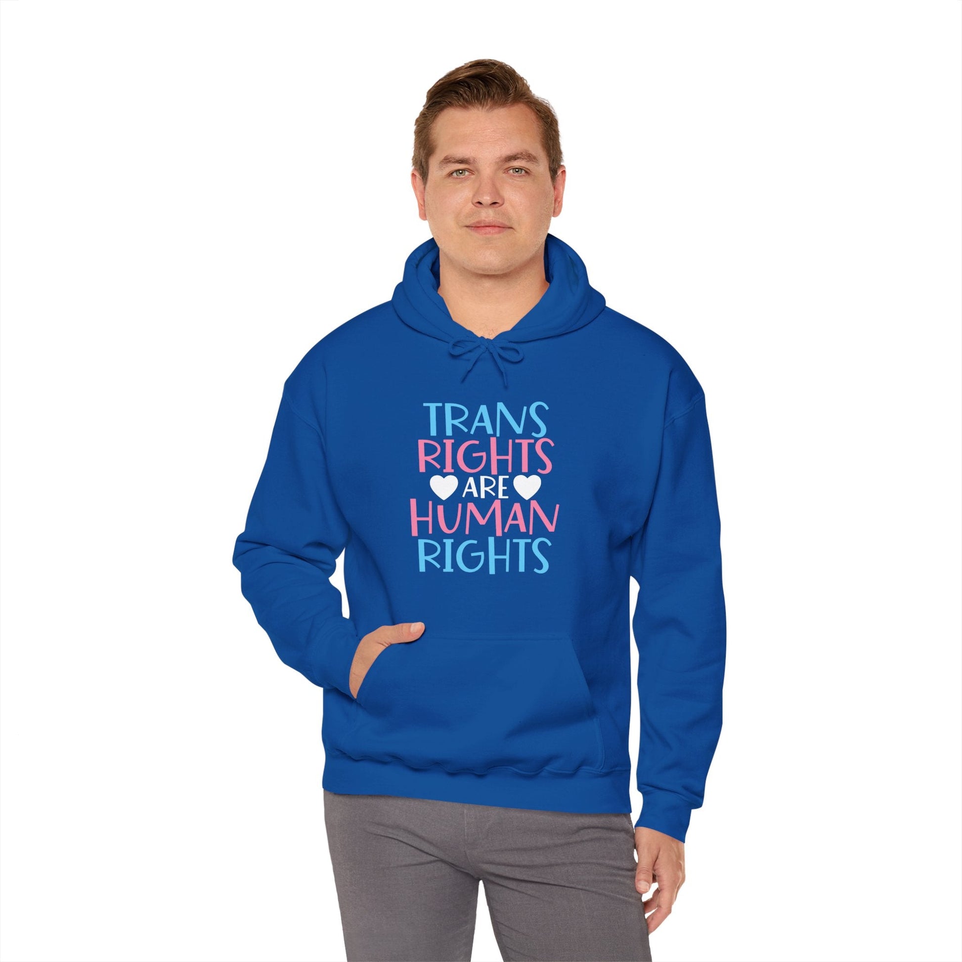 Trans Rights are Human Rights Hoodie - Hoodie - The Lucky Wombat
