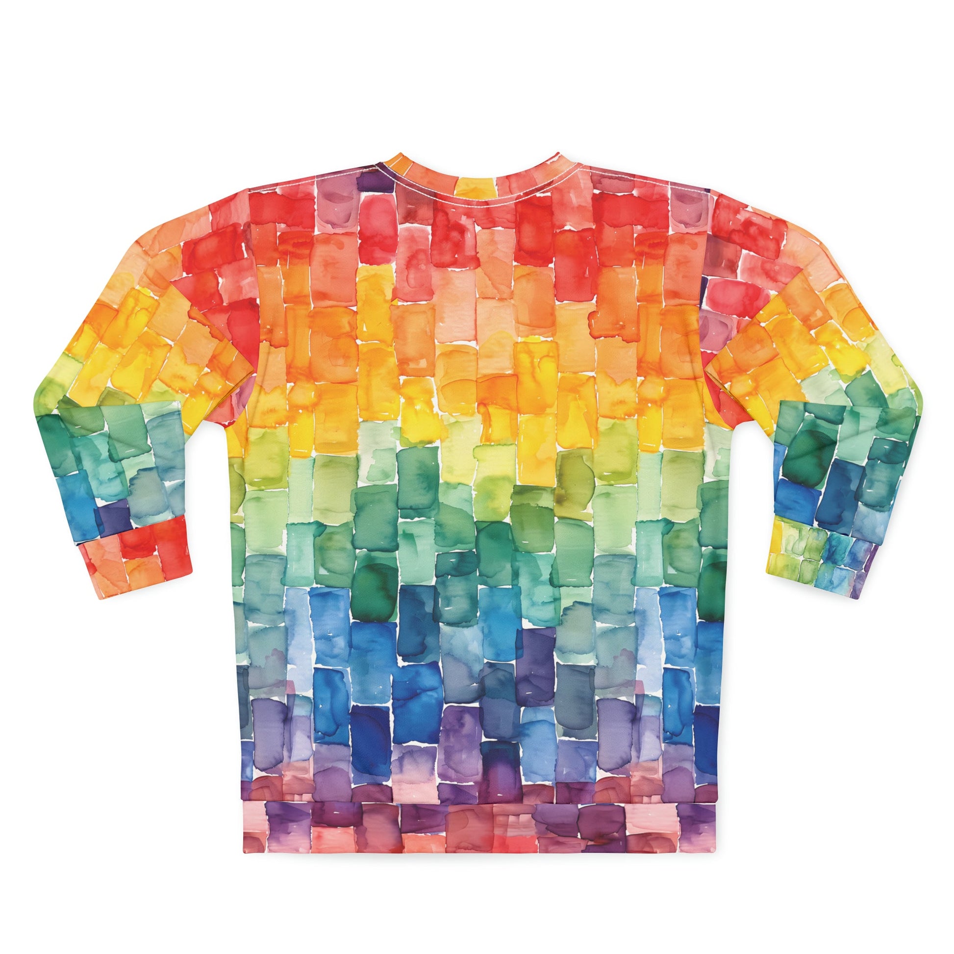 Watercolor Bricks - Unisex Sweatshirt - All Over Prints - The Lucky Wombat