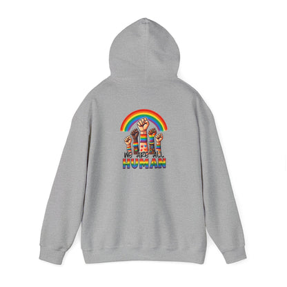 We are all humans Hoodie - Hoodie - Light Blue - The Lucky Wombat