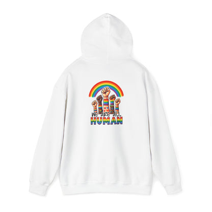 We are all humans Hoodie - Hoodie - Light Blue - The Lucky Wombat