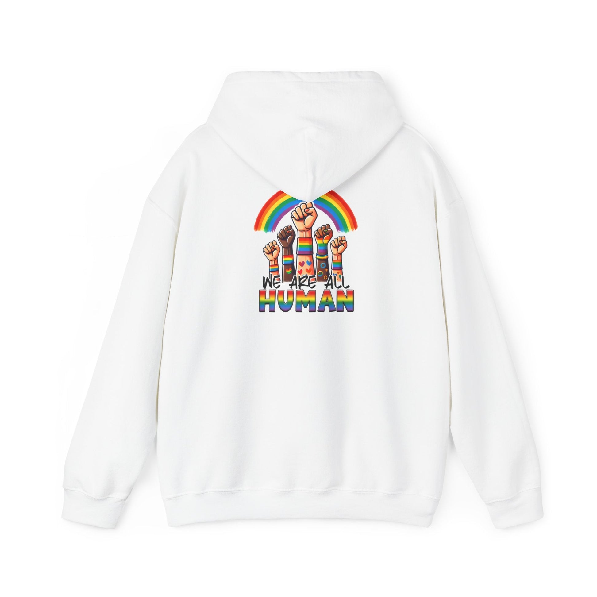We are all humans Hoodie - Hoodie - Light Blue - S The Lucky Wombat