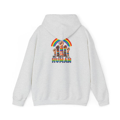 We are all humans Hoodie - Hoodie - Light Blue - The Lucky Wombat
