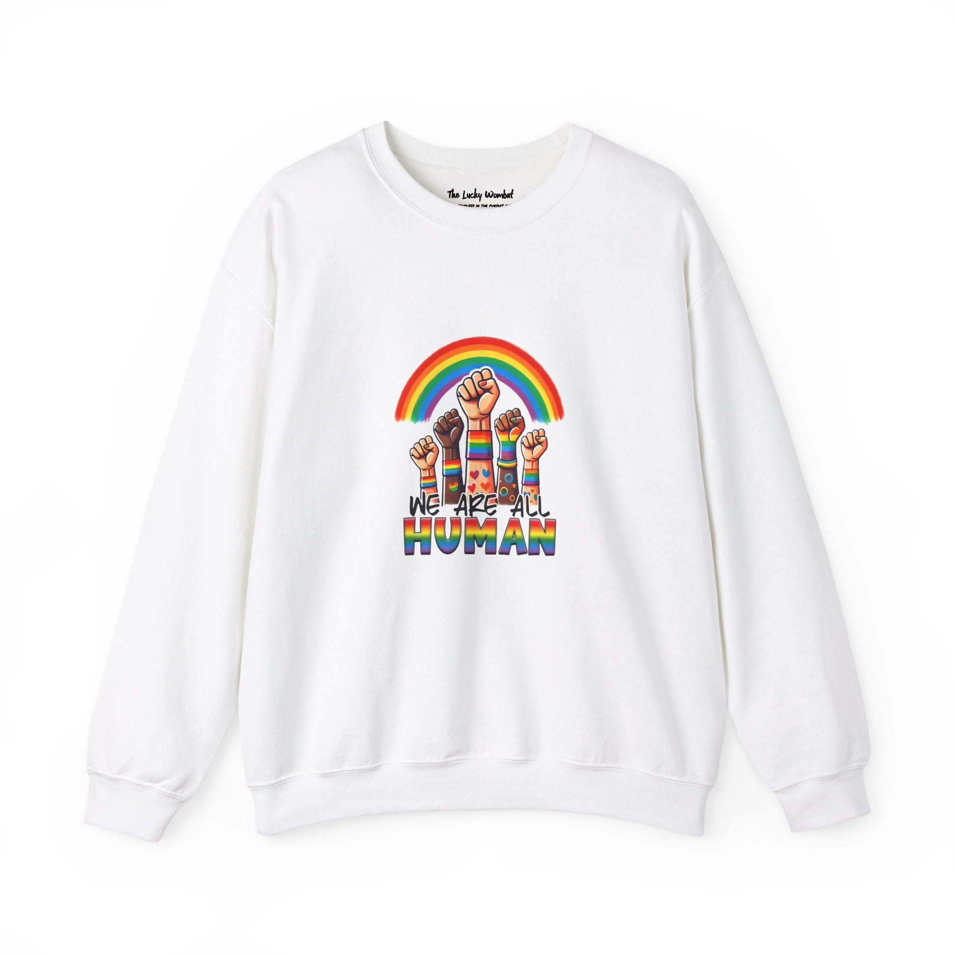 We are all humans Sweatshirt - Sweatshirt - The Lucky Wombat